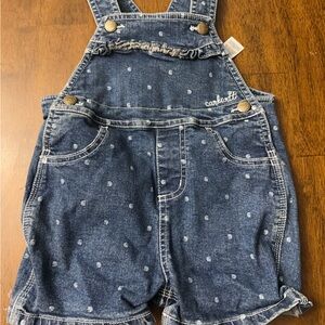 Carhartt polkadot overall shorts